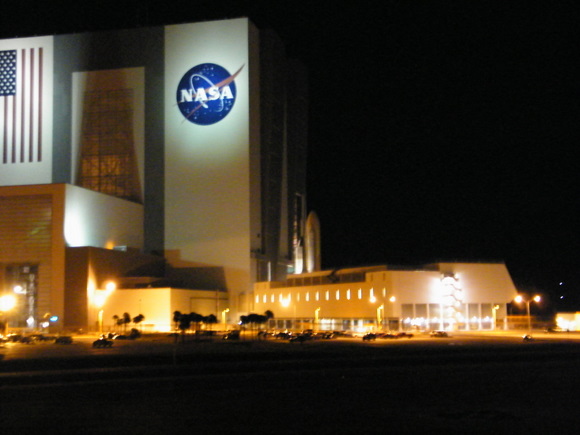 First motion from the VAB. Image: Nancy Atkinson