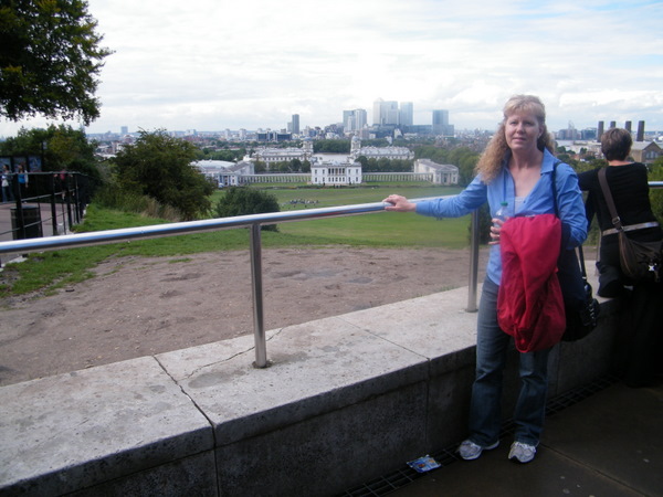 Up by the ROG, with Greenwich and London in the background.