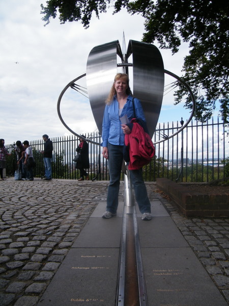 Again, standing on the Prime Meridian.
