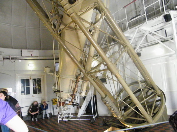 The working 28-inch refracting telescope at ROG -- the largest in Britain and the 7th largest in the world.