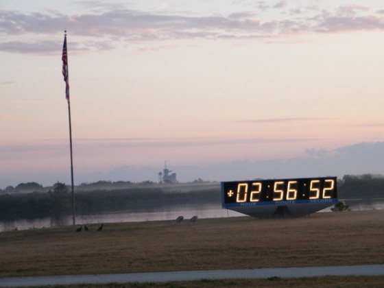 Pre-dawn at KSC. Image: Nancy Atkinson