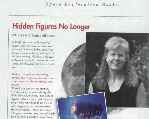 Publisher’s Weekly Features “Eight Years to the Moon”